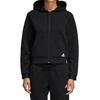 adidas Sweatshirts Women's Black Hooded Moderate Cardigan DU6570