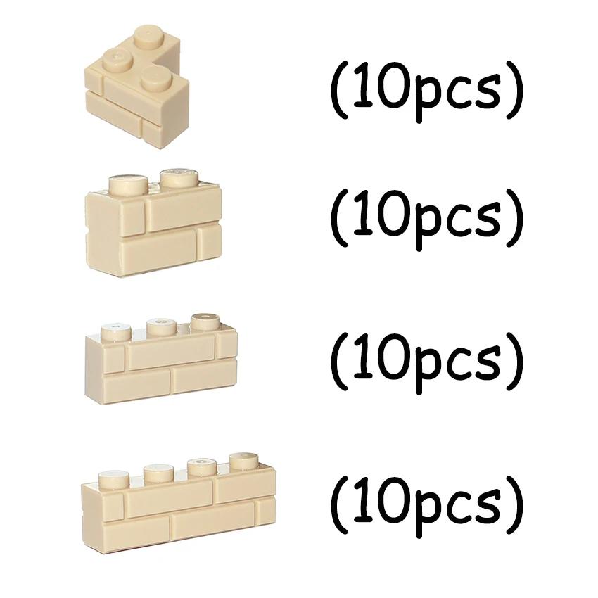 

DIY Building Blocks MOC Thick Wall Bricks Figures City Educational Creative Toys for Children Classic Size