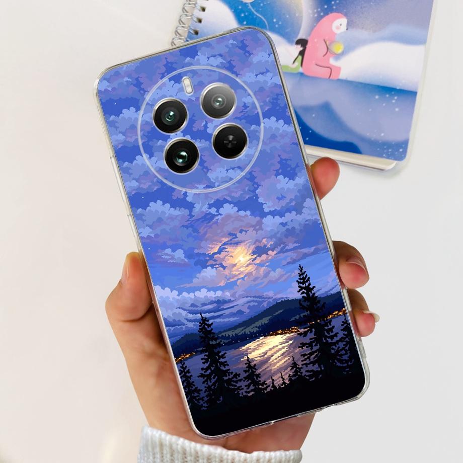For OPPO Realme 12 Pro Plus Clear Transparent Soft TPU Silicone Case Cover for Realme 12Pro 12 Pro+ Phone Shell Nickname Letter