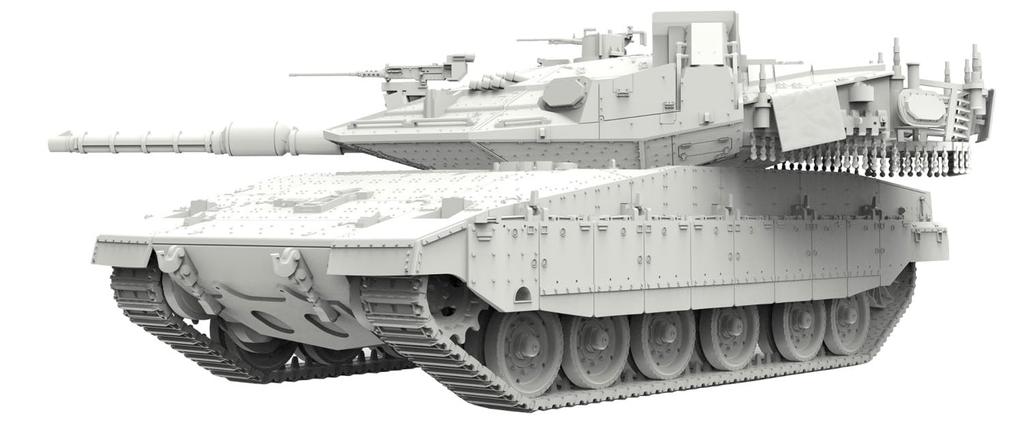 Mon Model 1/72 Israeli Main Battle Tank Merkava Mk.4M with Trophy Active Protection System Plastic Model M72-006 (Tank)