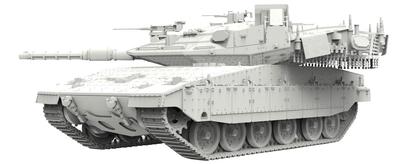 Mon Model Israeli Main Battle Tank Merkava with Trophy Active Protection System Plastic Model 1/72 Mk.4M M72-006 (Tank)
