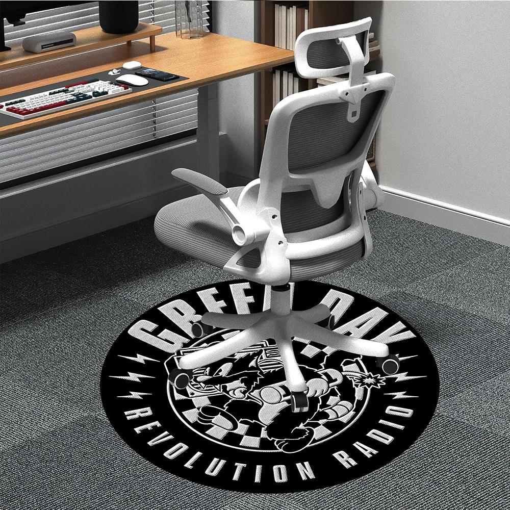 

1pc GREEN DAYChair Carpet for Office, Non-slip, Soft and Durable Office Rug for Interior Decoration, Perfect for Office yy250925159 80cm by 80cm
