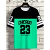 Fashionable Men's T-shirt 3D Geometric Print Black Size 23 Short Sleeved T-shirt