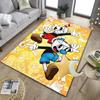 Cup-head And Mugman Adventure Office Rug Chair Mat, Game Carpet, Suitable for Front Door, Bedroom, Living Room, Desk, Holiday Gift