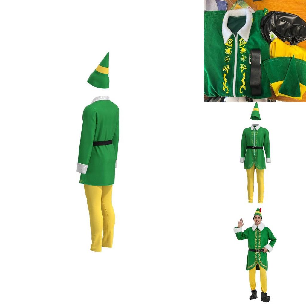 Halloweenský elfí cosplay kostým pro muže Ideální na Vánoce a tematické večírky