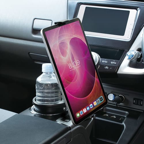 Tsuchiya Yac ZE-47 Potřeby do auta Držák na tablet Černý Délka 16 x Šířka 10 x Výška 16,8 cm