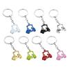 2pcs Realistic Zinc Alloy Golf Cart Pendant Keychain Golf Themed Keyring Souvenir For Enthusiasts Fashionable Gift