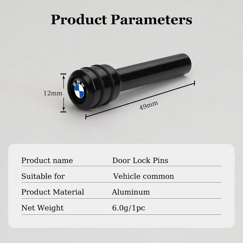 4 ks Knoflík zámku dveří auta Slitina Bezpečnostní pojistka Stahovací kolíky Pro BMW E34 E46 E39 E38 E90 E60 E36 F30 F30 F10 E92 E38 E91 G30 G38