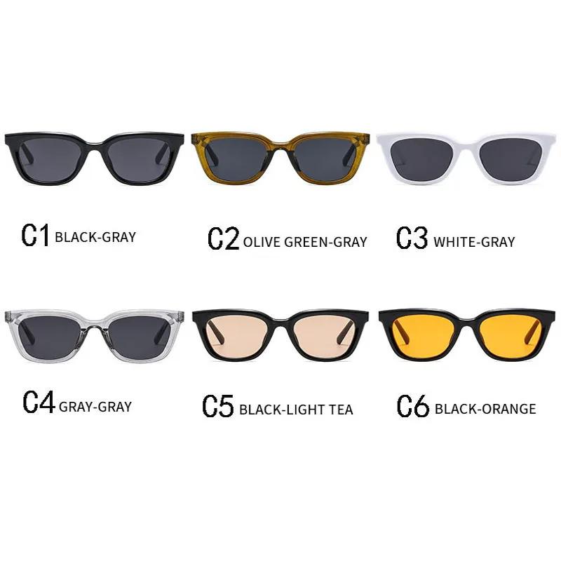 Square Small Frame Sunglasses New Comfortable Gummy Glass Frame Sun Protection Glasses Sun Protection for Travel