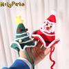 Pet Costume Cute Pet Christmas Hats Soft Comfortable Cat Knitted Hat Handmade Pet Cosplay Hat Pet Photography