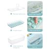 24 Grid Ice Cube Tray with Lid Covered Ice Cube Trays No Spill Ice Cube Cube Box Silicone Ice Cube