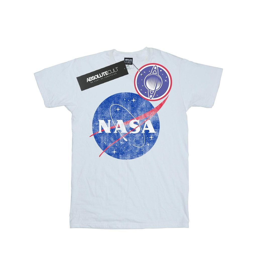 NASA Boys Classic Insignia Logo Distressed T-Shirt