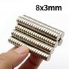 Magnete Super Forte in Neodimio 8x3mm N35 NdFeB Magneti Permanenti Magneti Rotondi Potenti Magnete per Frigorifero