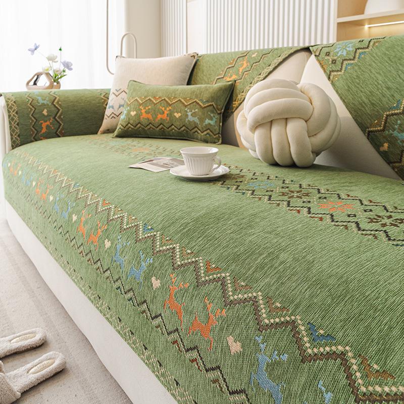 

Богемная всесезонная подушка для дивана, Новая нескользящая подушка для дивана, Высококачественное полотенце-чехол для дивана 90 * 160Cm single pack