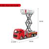 1:55 Modello di Camion dei Pompieri Diecast Simulazione Pull Back Scala Veicolo di Soccorso Antincendio Giocattoli Inerziali Camion dei Pompieri per Bambini