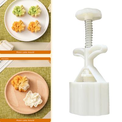 Hand Pressure Moon Cake Molds Traditional Cookie Stamp Moon Cake Maker MidAutumn Festival Making Cookie Pastries Tool