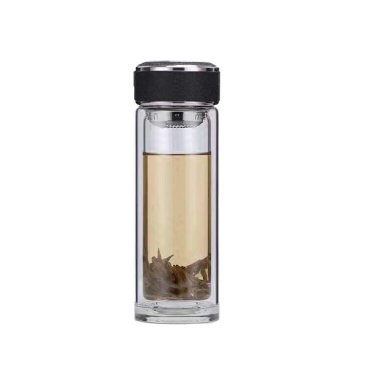 BSK Tea Infuser Double Wall Glass Bottle