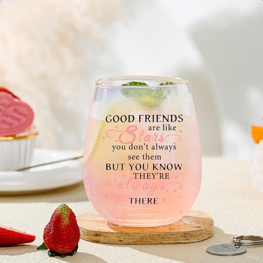 

Friendship Gifts Wine Glasses Drinking Personalised Birthday Gifts for Friend Men Special Friend Gifts Leaving Gifts for Her Co United States