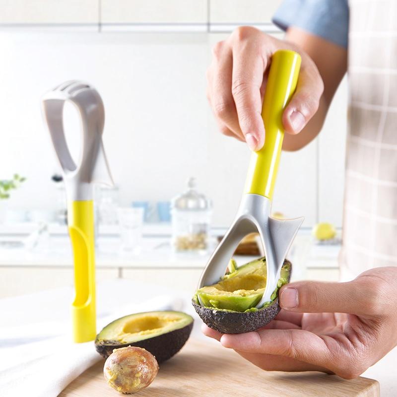 1PCS Multifunction 5-in-1 Avocado Slicer Plastic Fruit Core Remover Vegetable Masher Fruit Tool Kitchen Accessories