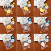 Squeeze Toy with Bell Ball Chain Cartoon Weather Stress Relief Slow Healing Rising Star Moon Snowflake Cloud Sensory Fidget Decompression Gadget