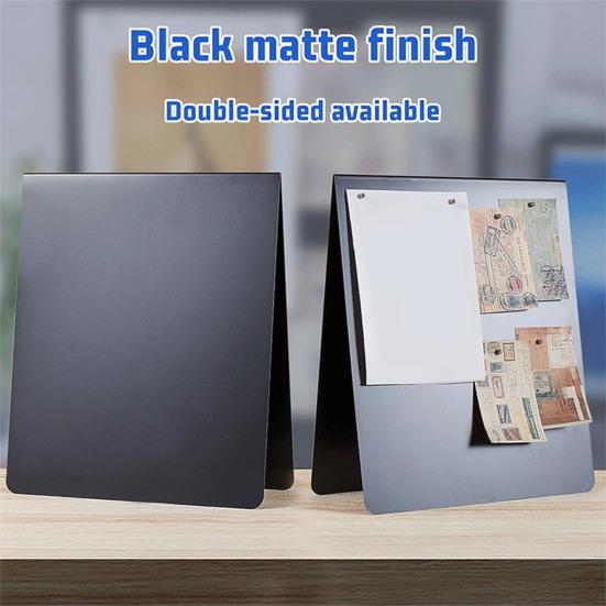 Magnetic Bulletin Board 12 X 10 Inch Metal Display Board Double-Sided Dry