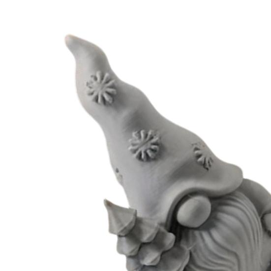Flower Gnome Figurine, 3D Printed Small Gnome Garden Statue, Cute Dwarf Ornament for Yard, Lawn, Patio Decor