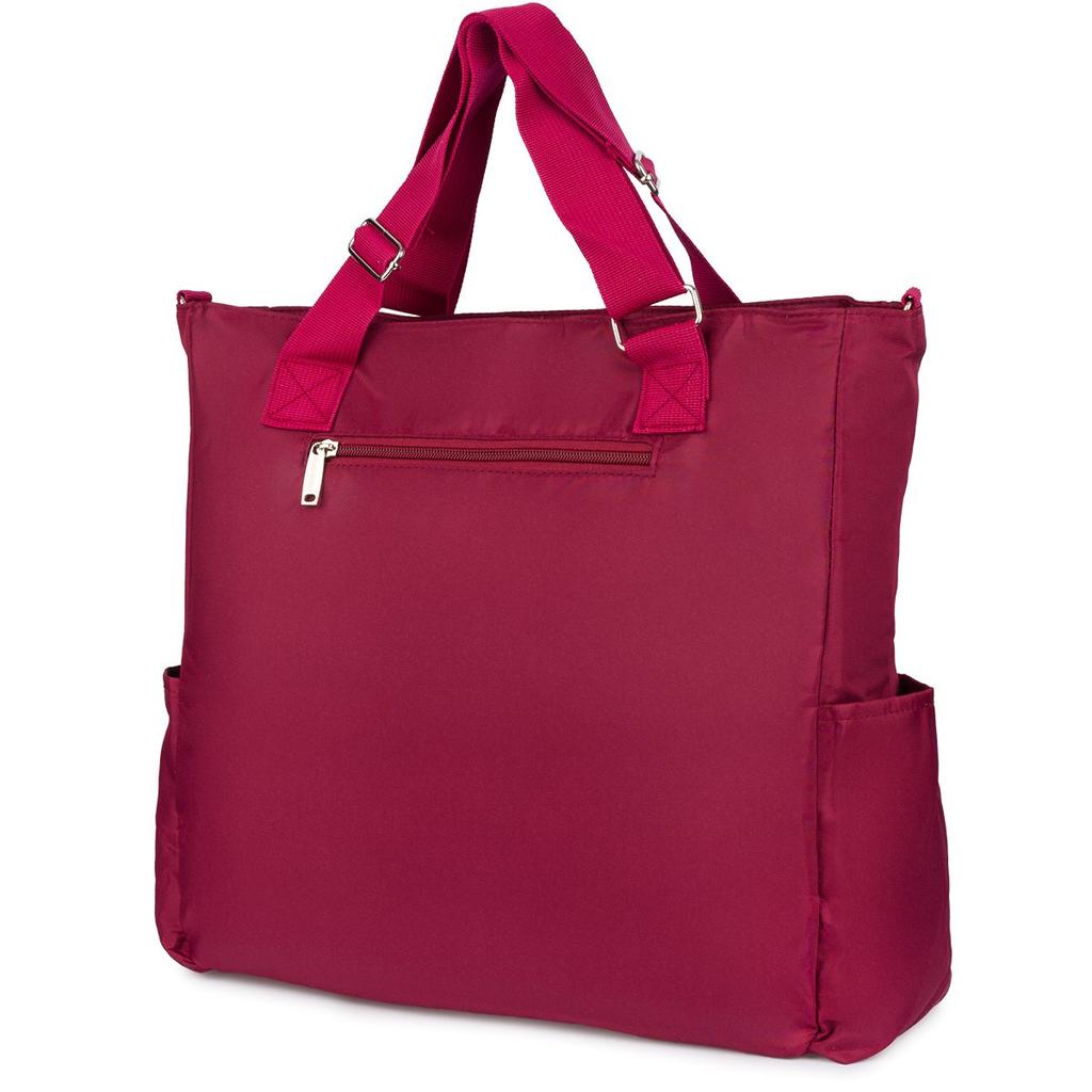 Torebka damska shopperka duża torba lekka A4 bordowa Beltimore J30