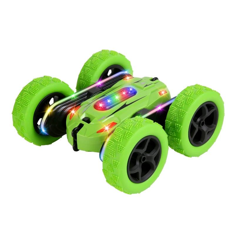 Coche de acrobacias RC para niños, vehículo giratorio de 360 grados, juguete de control remoto