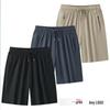 Men's Quick-Dry Ice Silk Shorts - 5-Point Nylon, High Elasticity, Plus Size, Custom Logo Option