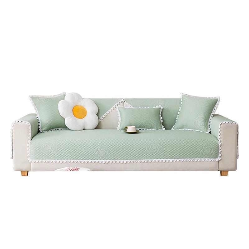 Cooling Doudou Ice Silk Sofa Cushion Summer Mat Seat Cushion Non-slip Sofa Cover 2025 Cover Cloth Towel