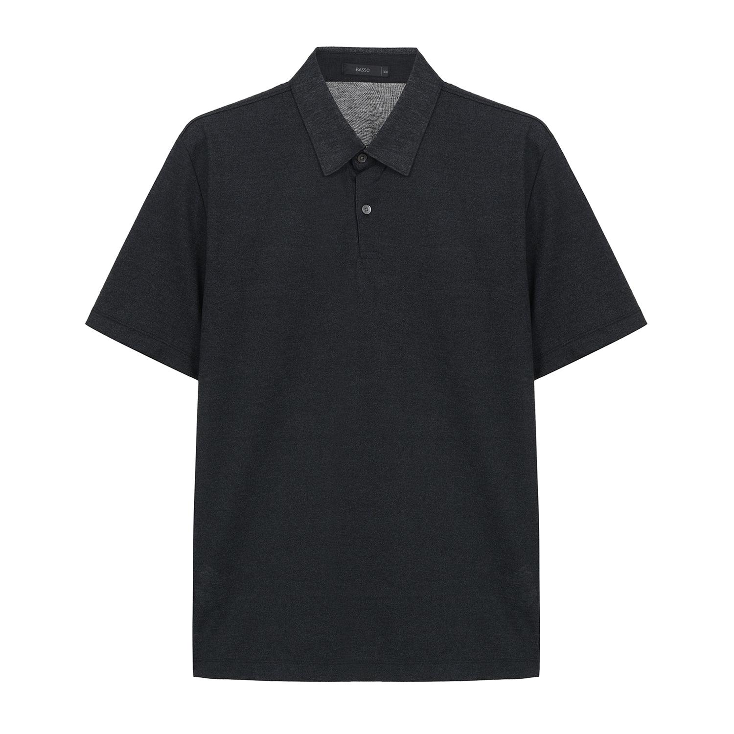 Basso Ice Cooling Short Sleeve Collared T-Shirt (Bsy2Kt48A) Bk/95