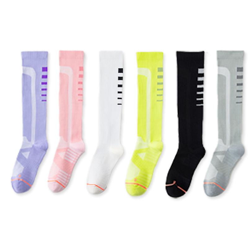 Ladies Spring and Autumn Sports Fitness Running Marathon Yoga Football Thin Leg Calf Pressure Socks