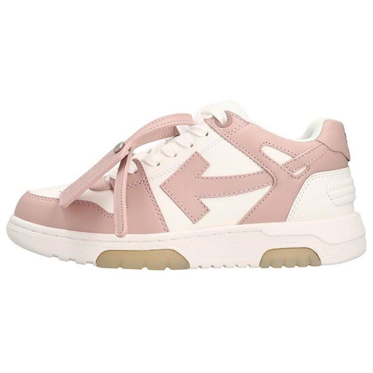 OFF WHITE Out Of Office Low Top Sneaker 'Pink White' Women's OWIA259F22LEA0010130