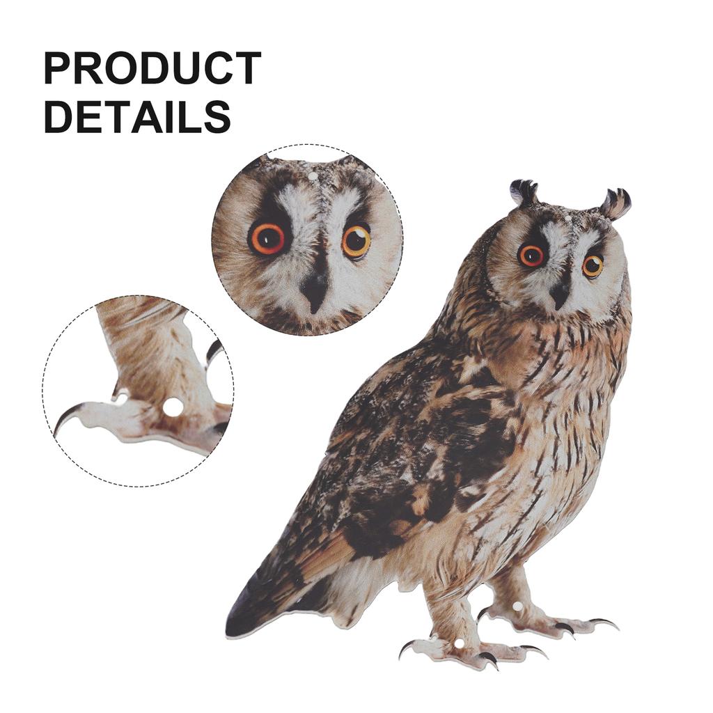 Fake Owls Decoy Scare Birds Control Away Home Garden Owl Scarer Pendant Bird Repellents Bell Pastoral Orchard Bird Scare