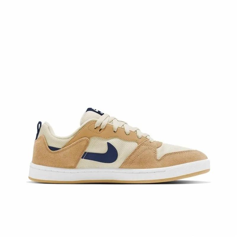Nike SB Alleyoop Mesh Fashion Versatile Comfortable Trendy Low-Top Kids Casual Shoes Men Casual Shoes Brown Blue White CI0882-700