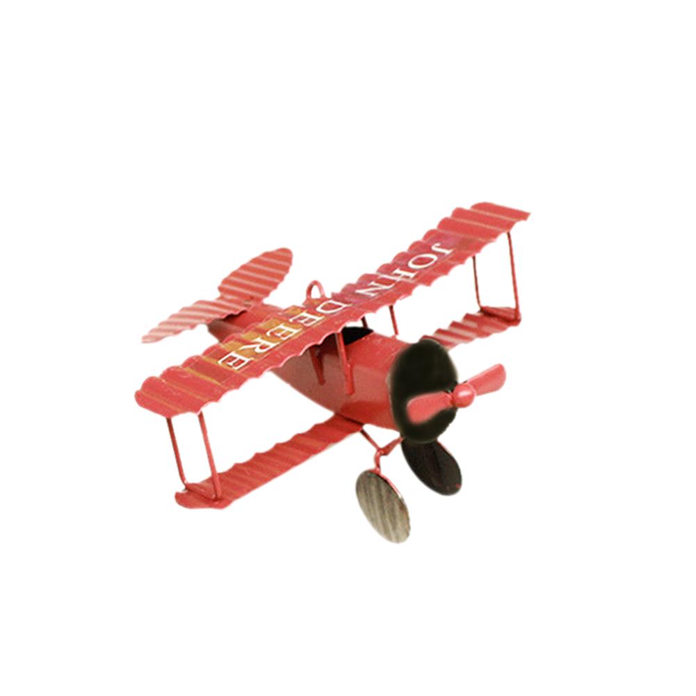 Металлический самолет Форма Планер Биплан Кулон Самолет Модель Домашний офис Декор красный