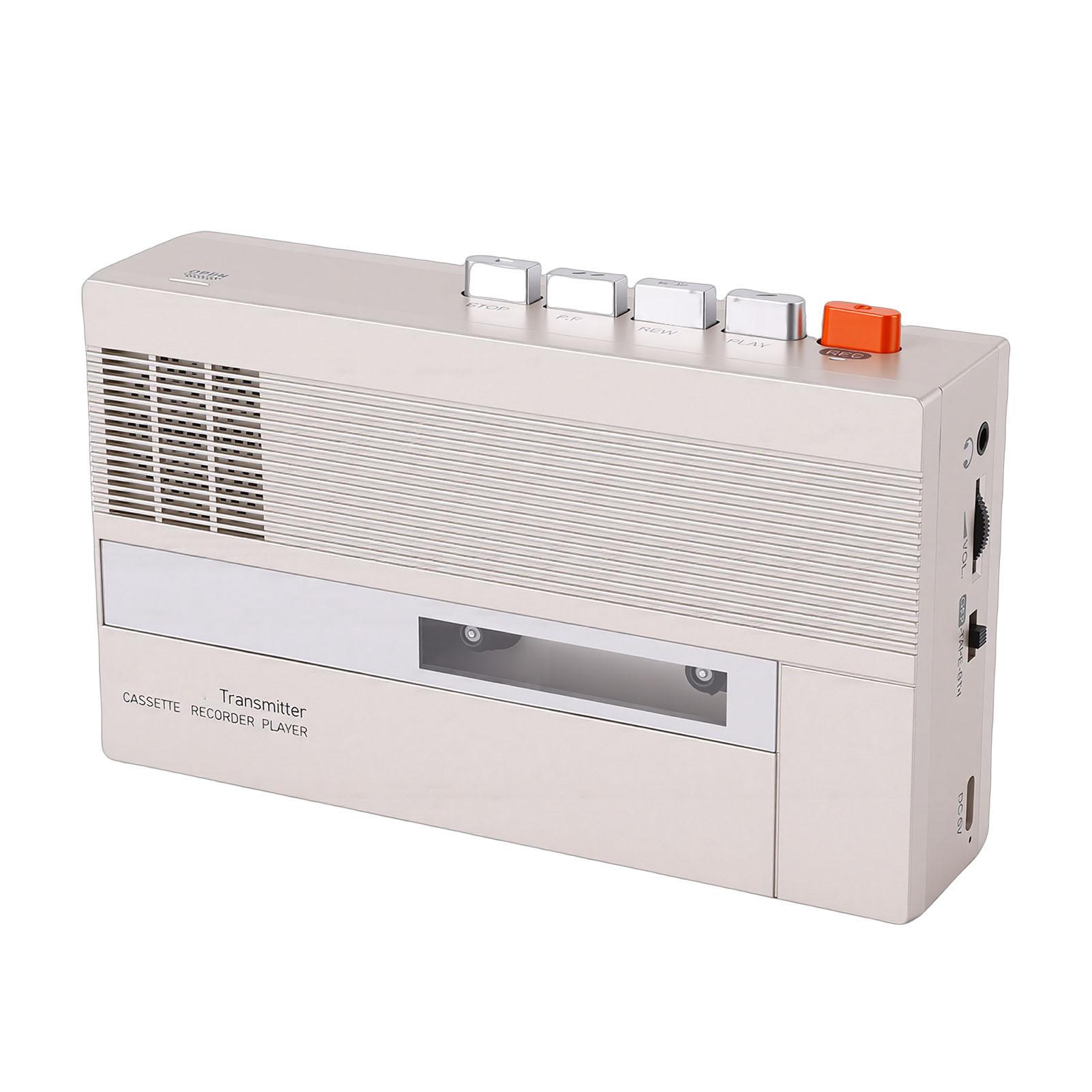 

Cassette Recorder Player Bluetooth Portable Cassette To Digital Converter Built in Speaker Headphone Jack