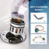 Modern Polished Chrome Pop Drain Stopper Anti-Clogging Strainer for  Bathroom Sink Single Hole Faucet Mount Bathroom