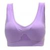 Plus Size S-6XL Kvinner Yoga Sport BH Pustende Fitness Løping Aktiv Vest Polstret Crop Tops Undertøy Gym Yoga Top BH