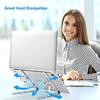 Portable Aluminum Laptop Stand - Foldable Holder for 10-15.6" MacBook/Xiaomi Notebooks (Accessory)