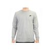 Nike Solid Color Brand Logo Round Neck Long Sleeve T-Shirt Men tops Light-Gray AR5193-063