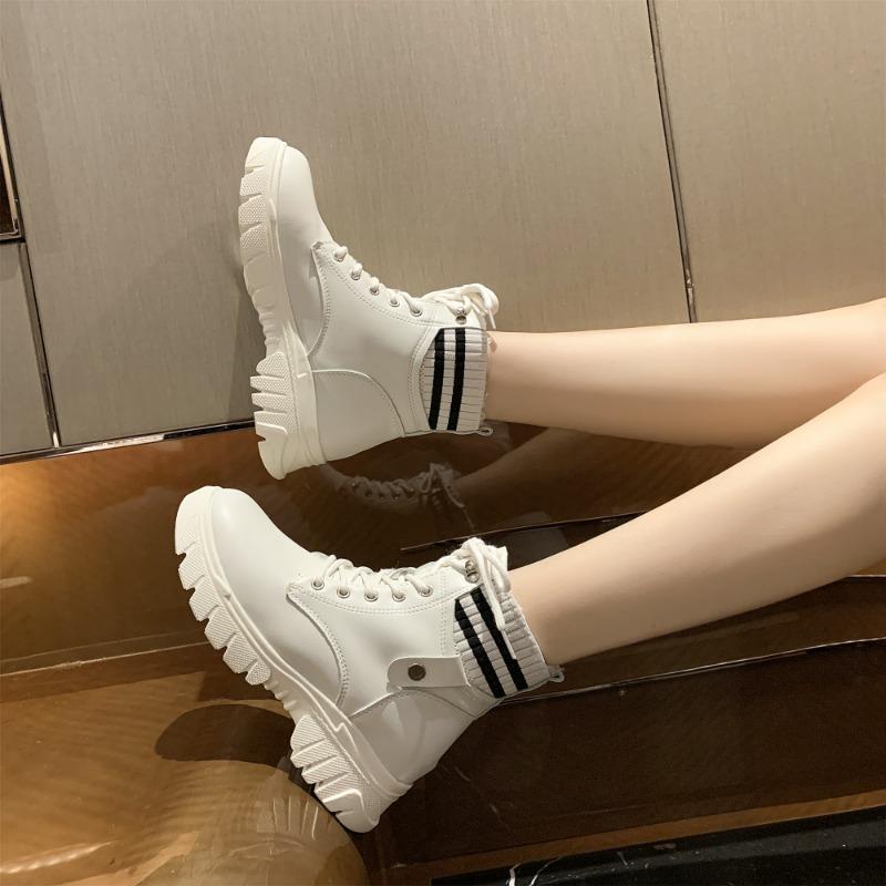 New Round Toe Cross Strap Fashion Women's Shoes Wear-resistant Comfortable Elegant Casual Ankle Boots Chaussure Femme