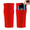 Tinbai Red Football Shin Guard Sleeve