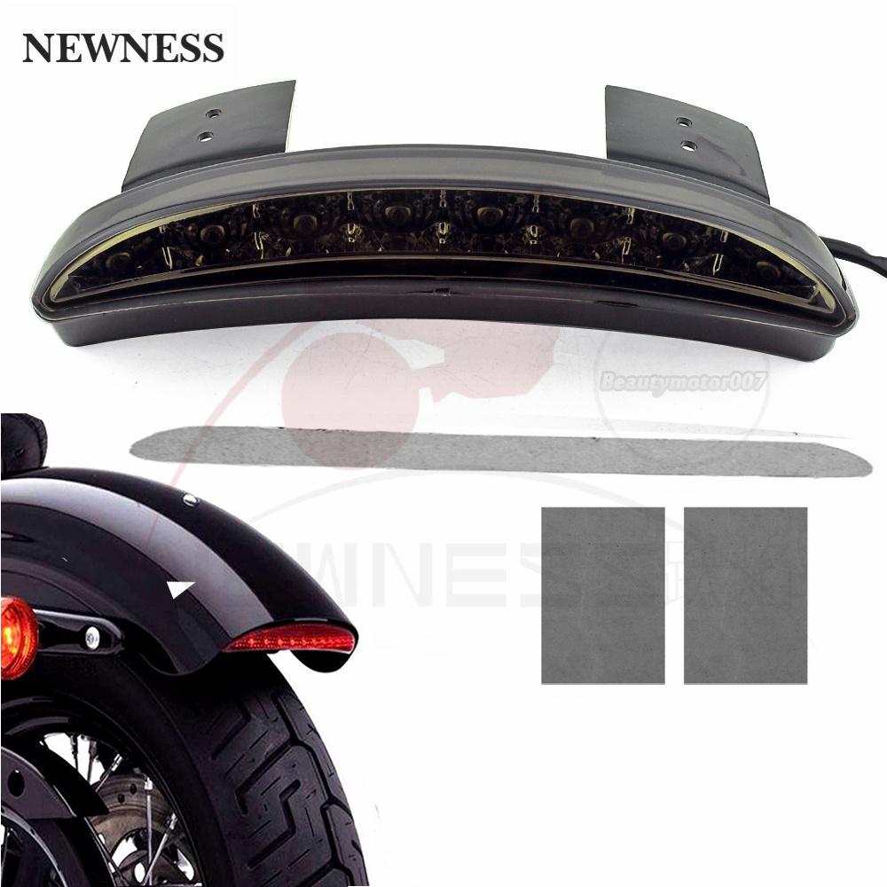 Bike Motorcycle Lights Rear Fender Edge Red LED Brake Tail light Motocycle For Harley Touring Sportster XL 883 1200 Cafe