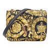V Quilted Baroque Print Magnetic Flap Fabric Shoulder Crossbody Bag Women Bags Multicolor DBFH821-1A04300-5B02V