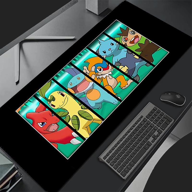 Anime Pokemon Pikachu Kawaii Mouse Pad Anime Cute x Gabinete Gamer Computer Desk Mat Keyboard Gaming Accessories Mousepad