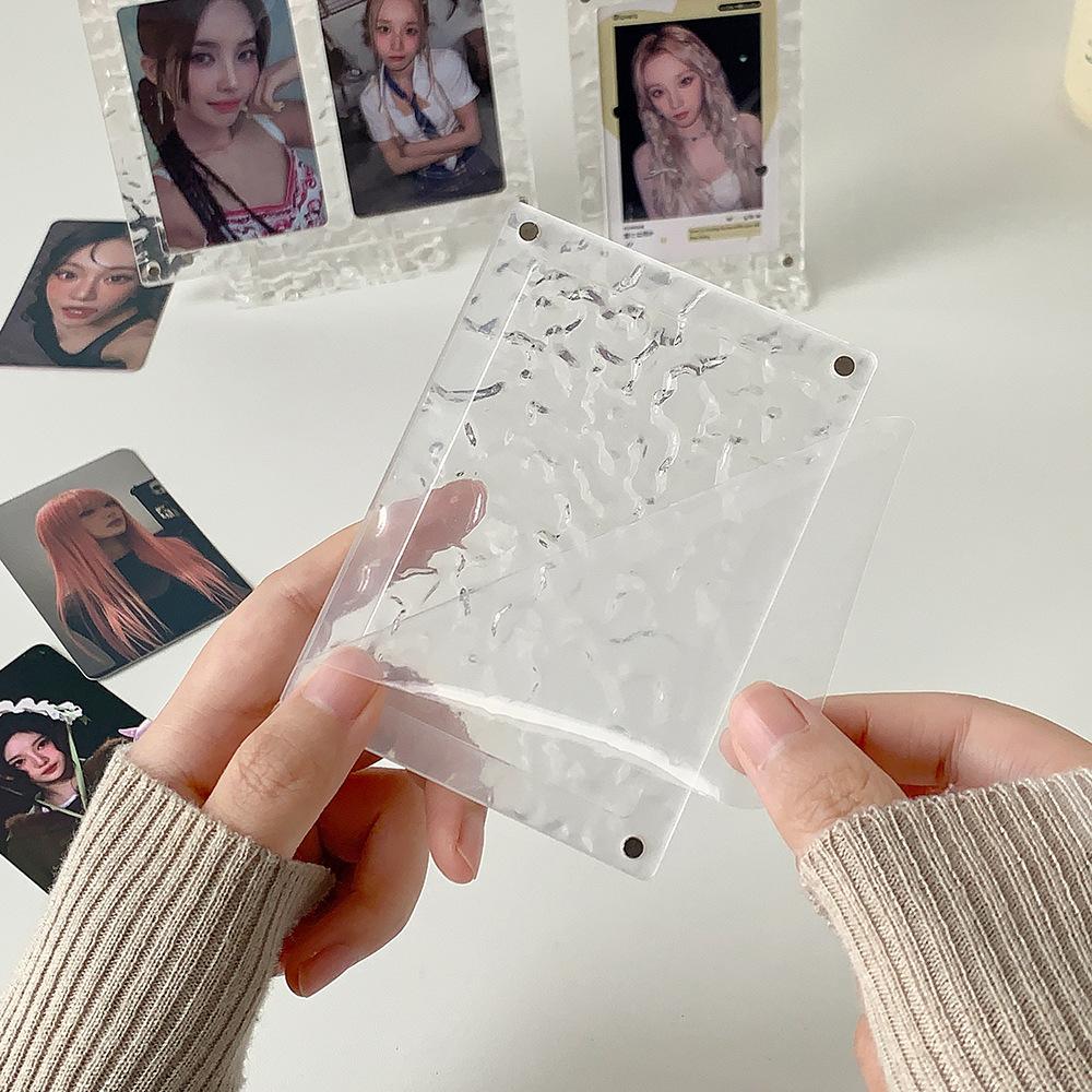 Acrylic Photo Frame Compact Picture Frame Stand Kpop Photocard Holder Professional Appearance Desktop Card Display For Trading
