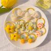 Kawaii Flower Bow Scrunchies Set Children Gift Girls Elastic Hair Rubber Bands Accessories Tie Hair Ring Rope Headdress Headwear