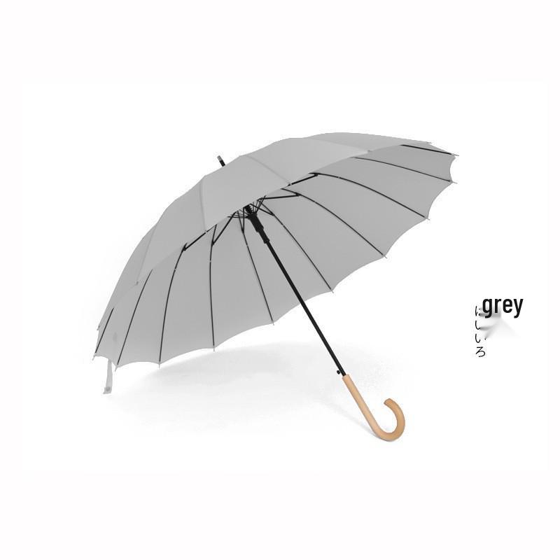 

Деревянный зонт от солнца в японском стиле с 16 спицами и изогнутой ручкой