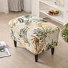 Floral Printed Wing Chair Cover Stretch Spandex Armchair Covers Nordic Removable Relax Sofa Slipcovers With Seat Cushion Covers